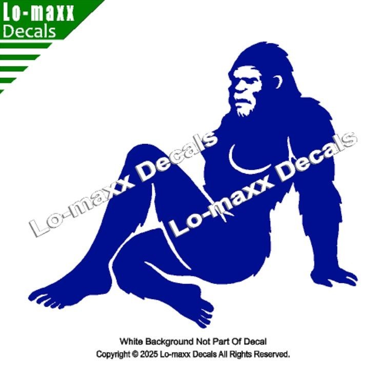 Sassy Squatch Bigfoot Vinyl Decal Funny Die Cut Sticker for Car Laptop Toolbox