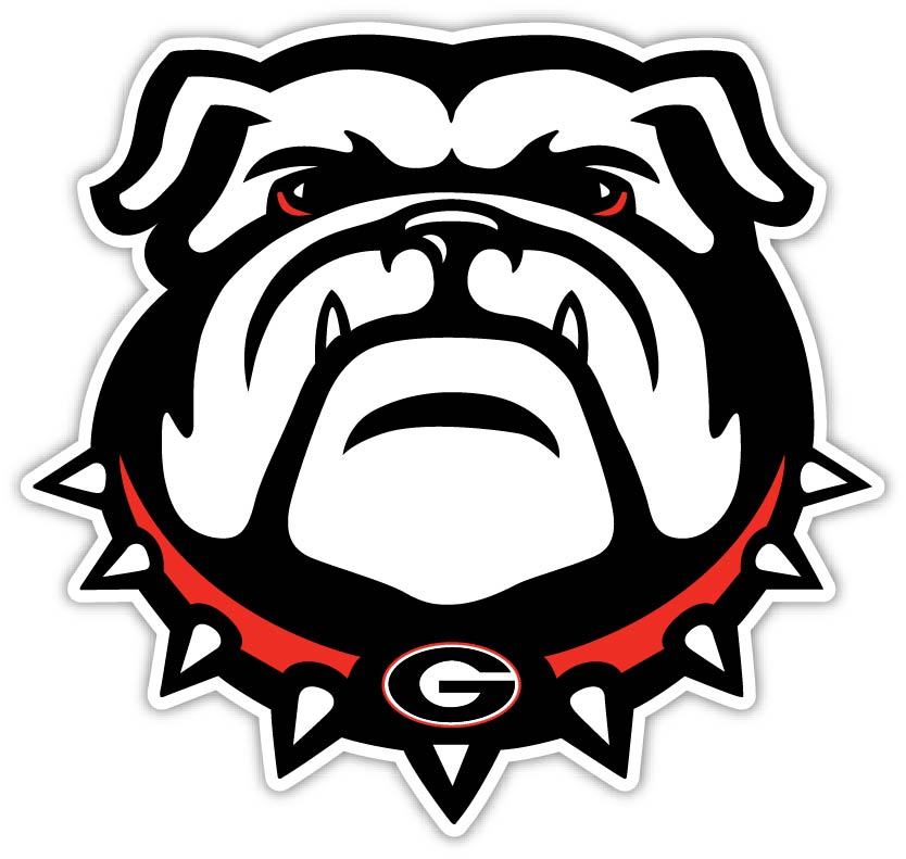 Georgia University Bulldog Vinyl Sticker Decal **SIZES** Wall CornholeTruck Car