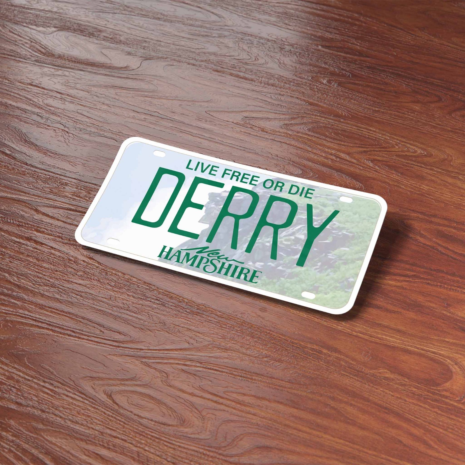 New Hampshire License Plate Stickers – Choose Your NH City Decal for Laptop