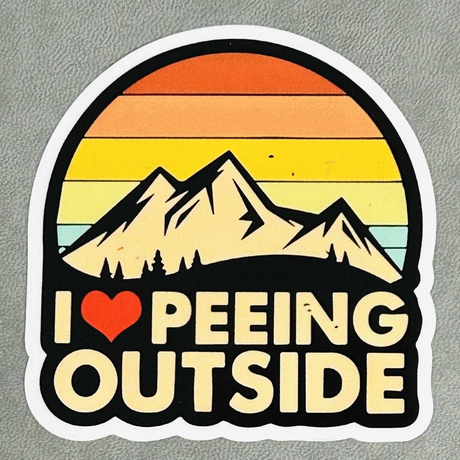 I Love Peeing Outside Sticker Camping Hiking Outdoors Adventure Gift 3” Vinyl