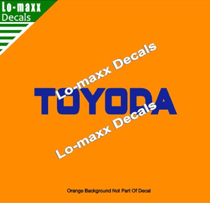 TOYODA Premium Custom Graphics Die-Cut Vinyl Decal for High-Octane Style