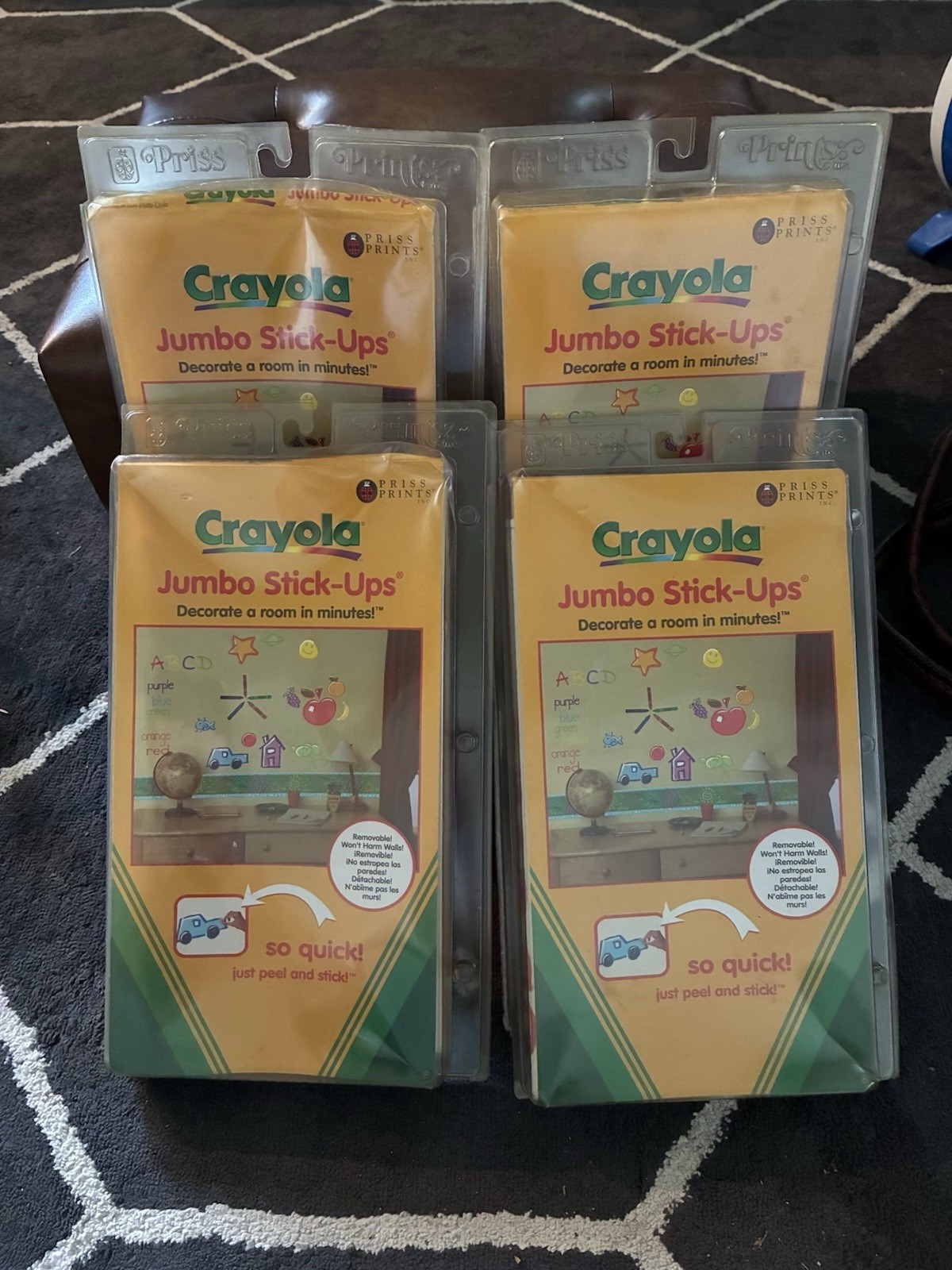 CRAYOLA Priss Prints 2003 Jumbo Stick Up Wall Sticker NEW SUPER RARE Vintage