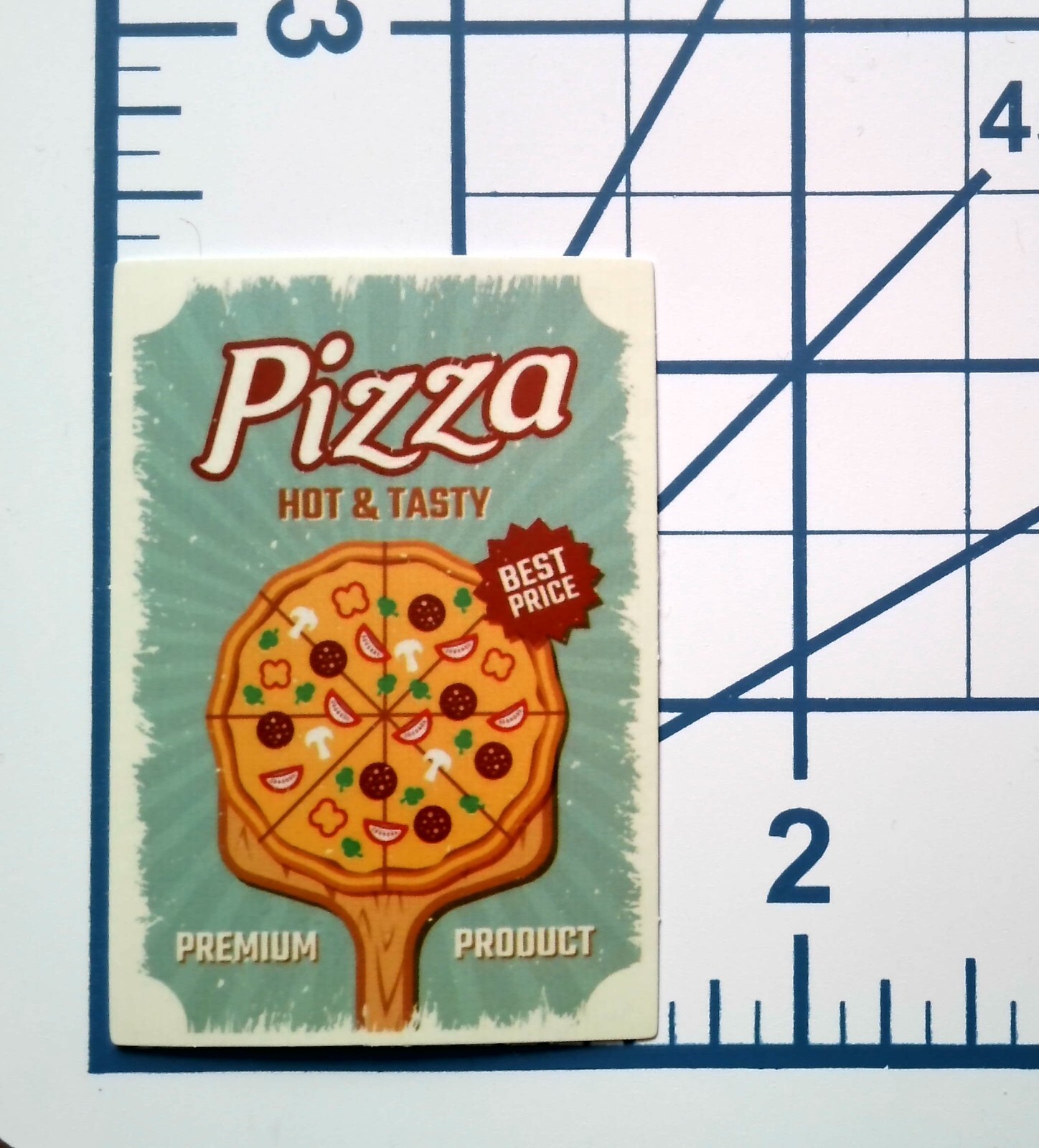 Pizza Sticker Die Cut Vinyl Decal Scrapbook Journal Food Slice Hot Tasty