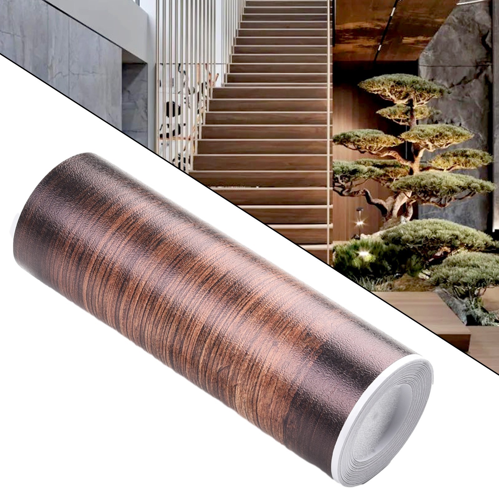 Brandnew New Practical Stair Stickers Decoration Wood Pattern 18 * 100cm