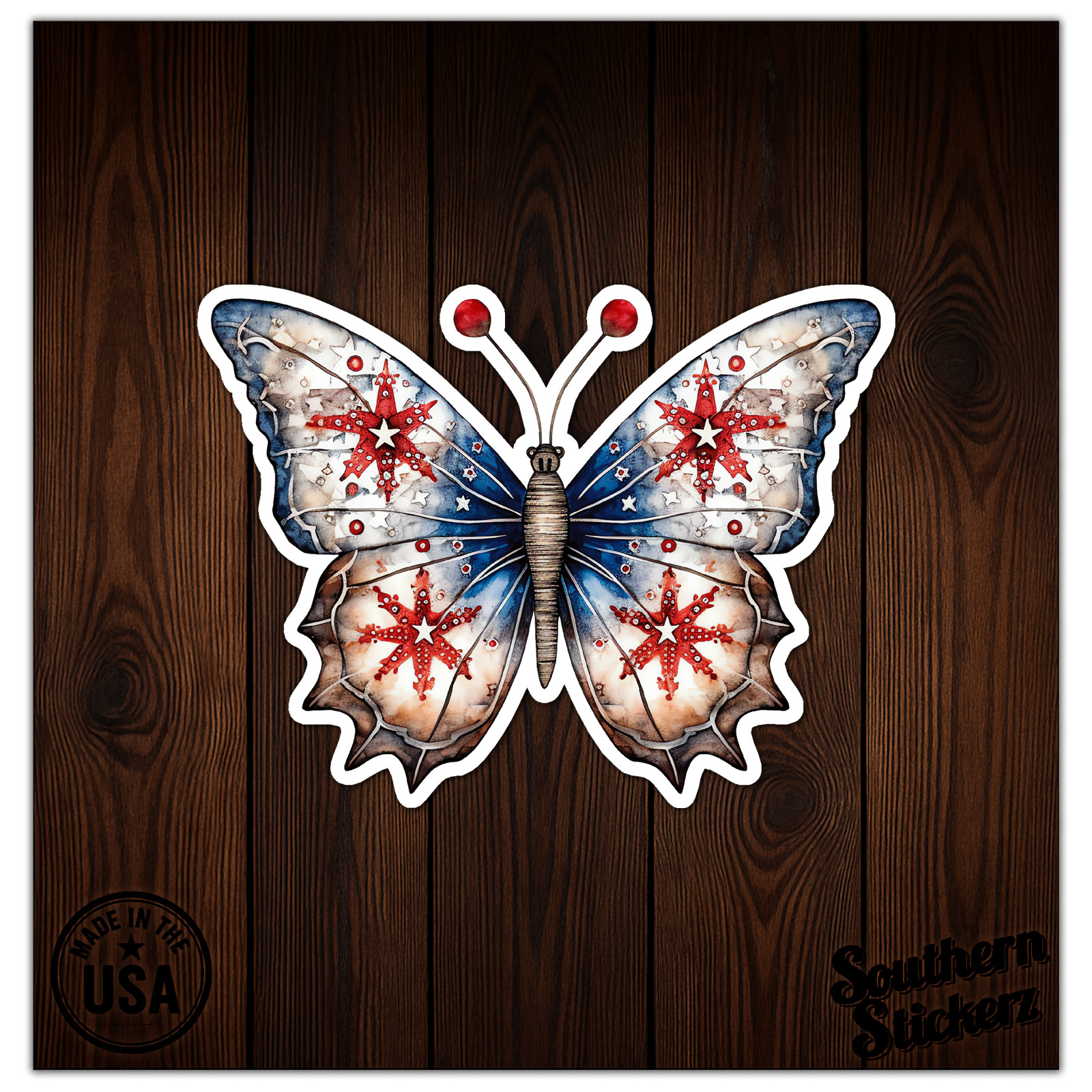 Butterfly Stars – Vinyl Decal Sticker – Car Window Laptop – ebn9578