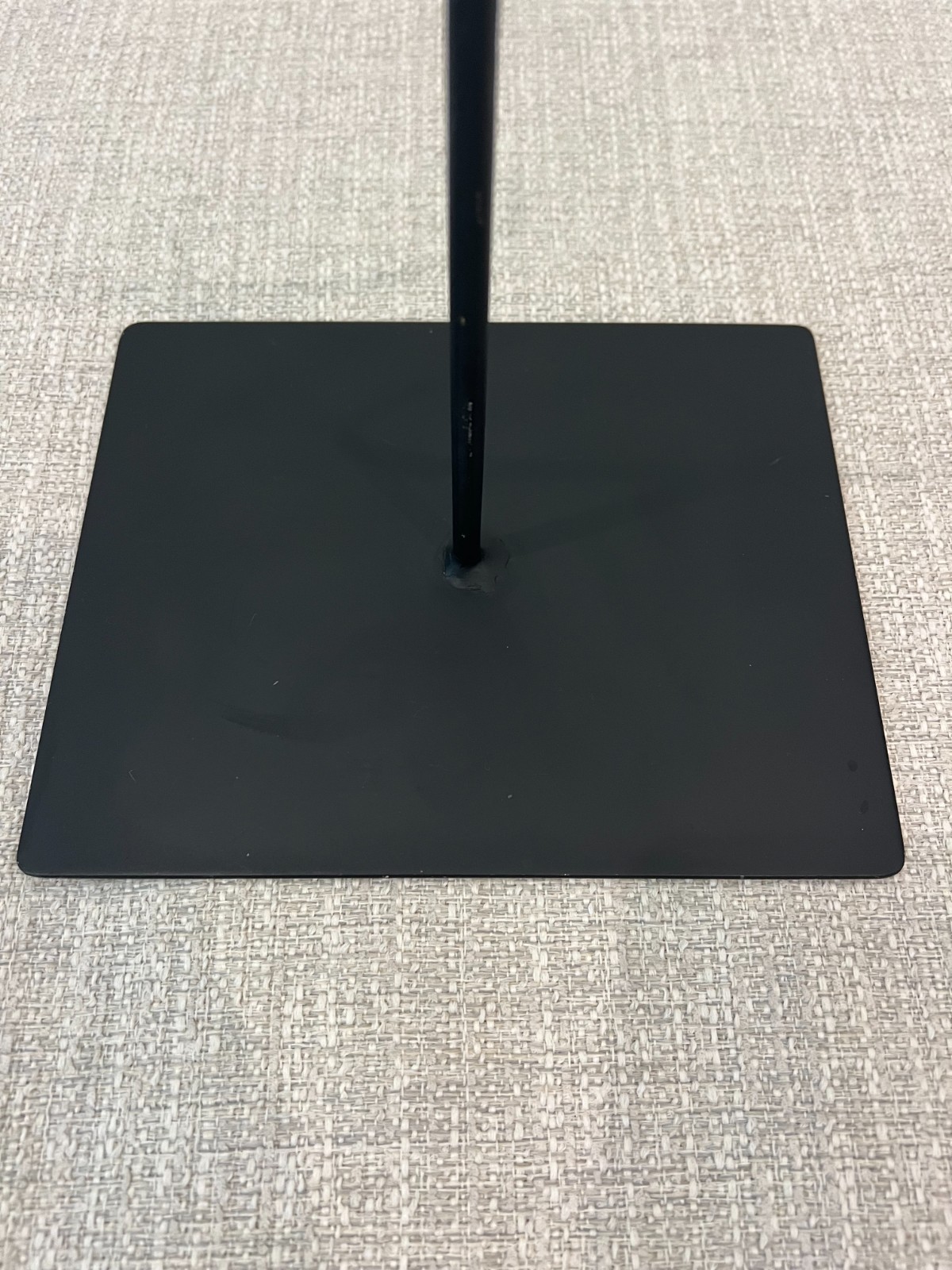 West Elm Handcrafted Black Modern Metal Decorative Display Stand Holder