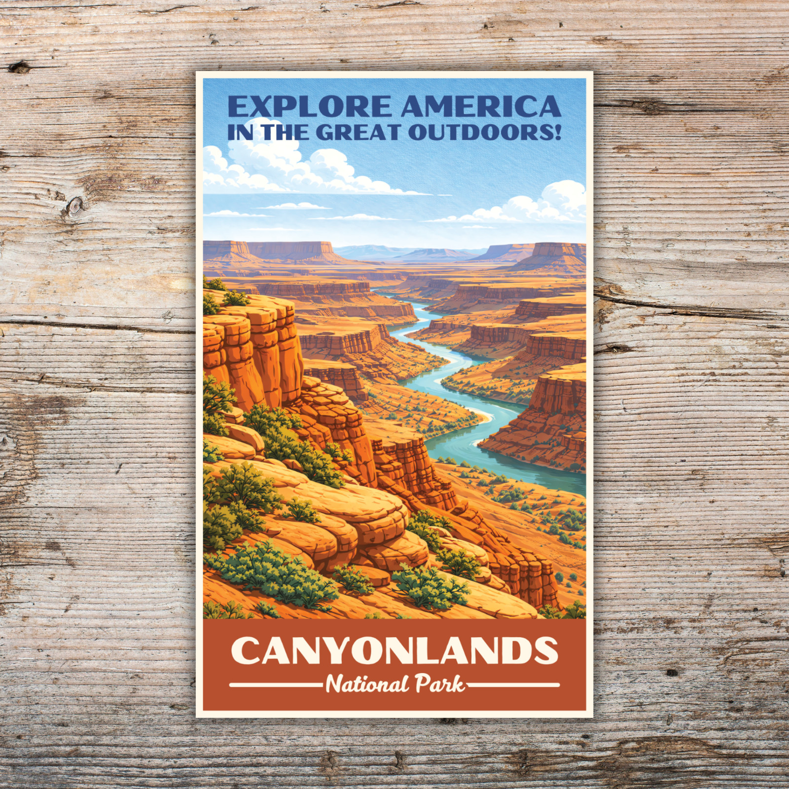 Canyonlands National Park Sticker WPA Vintage Waterproof Vinyl Decal Utah