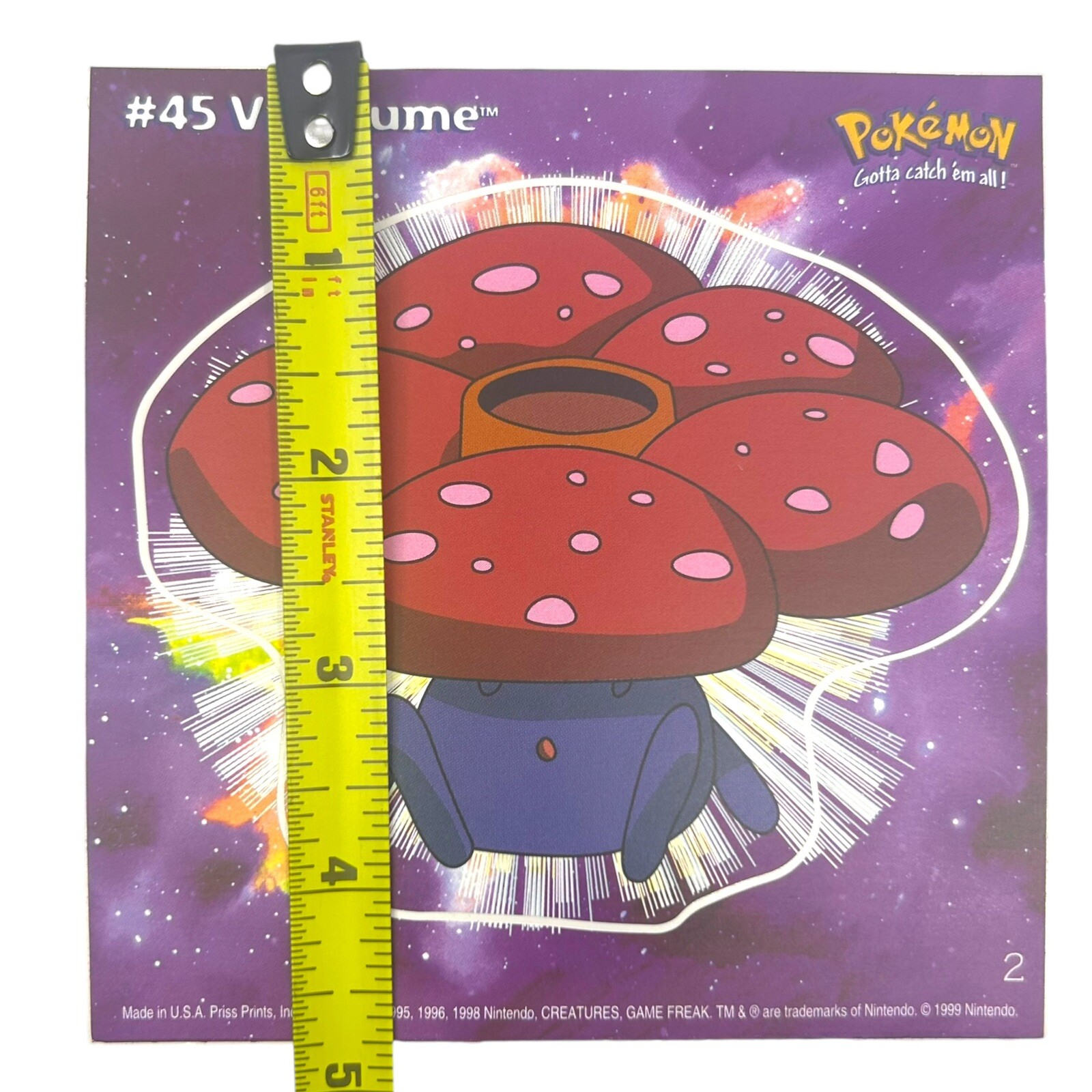 Pokemon Collect ’em Stick-Ups Vileplume #45 Large 4” Sticker Priss Prints