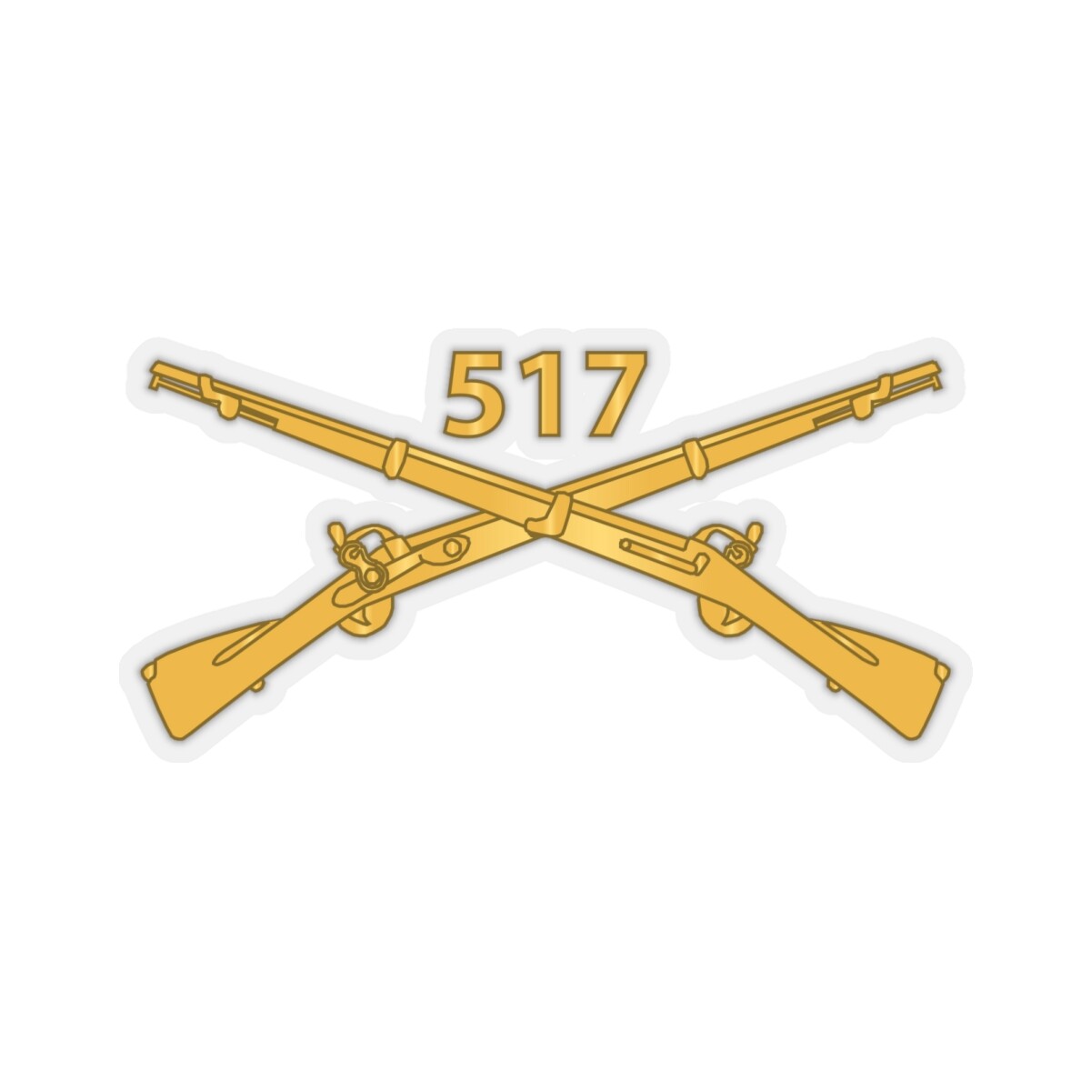 Kiss-Cut Stickers – Army – 517th Parachute Infantry Regiment Branch wo Txt X 300