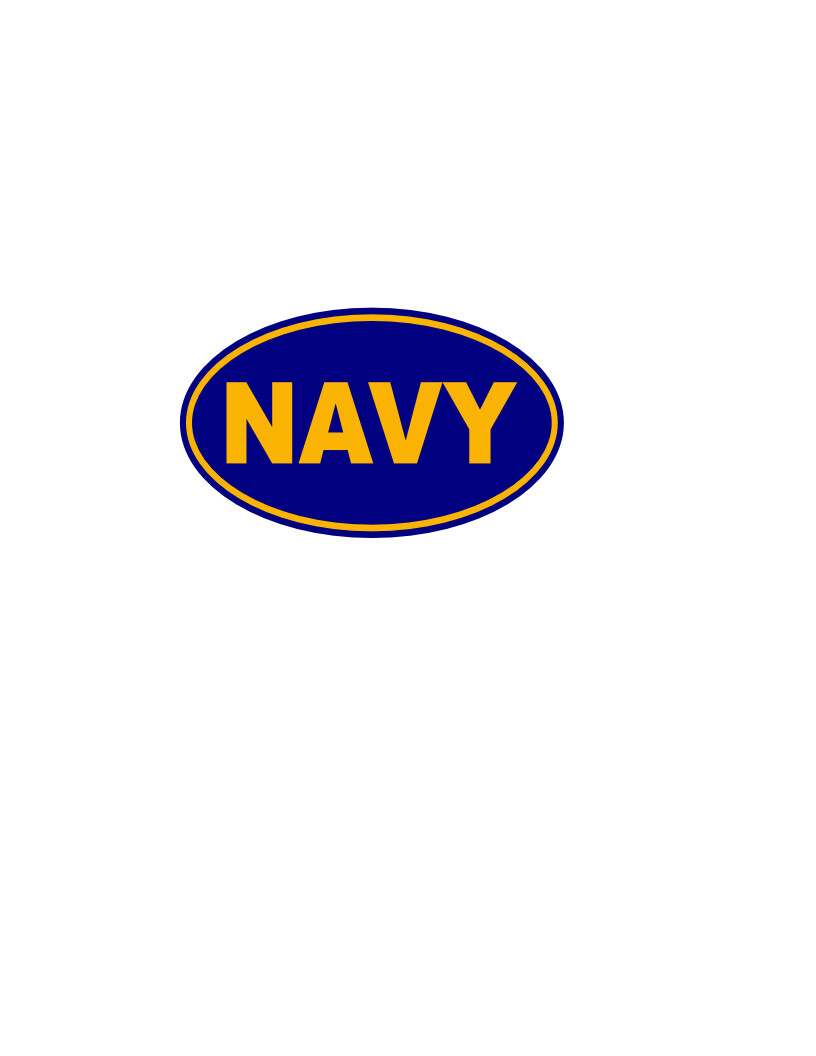 U.S. NAVY Oval Vinyl Window Decal/Sticker NAVY 2.4"h X 4.0"w