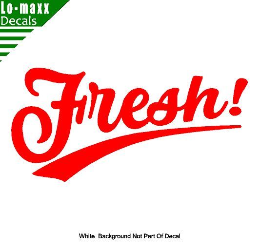 Fresh! Car Truck SUV Various Sizes & Colors Superior Quality Die Cut Vinyl Decal