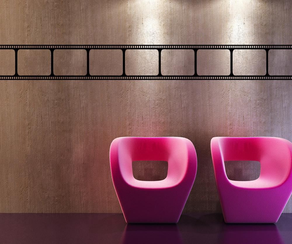 Movie Theatre Room Film Strip Vinyl Wall Decal Sticker. #OS_MB912