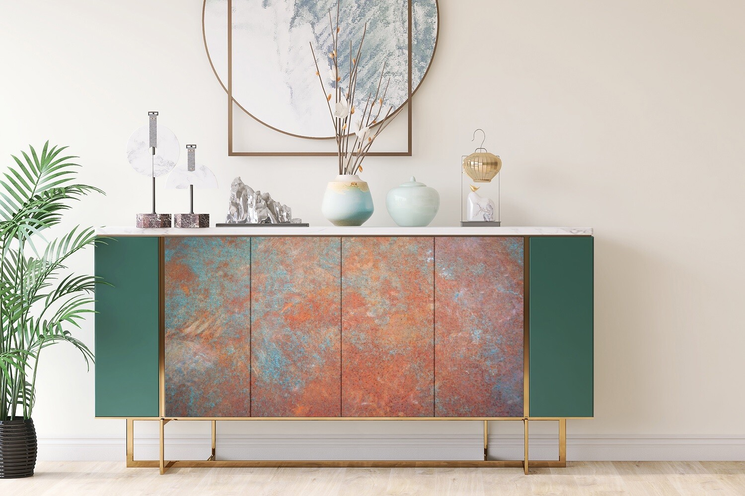Furniture Sticker Matt Self adhesive for wardrobe Old rusty metal 100×50