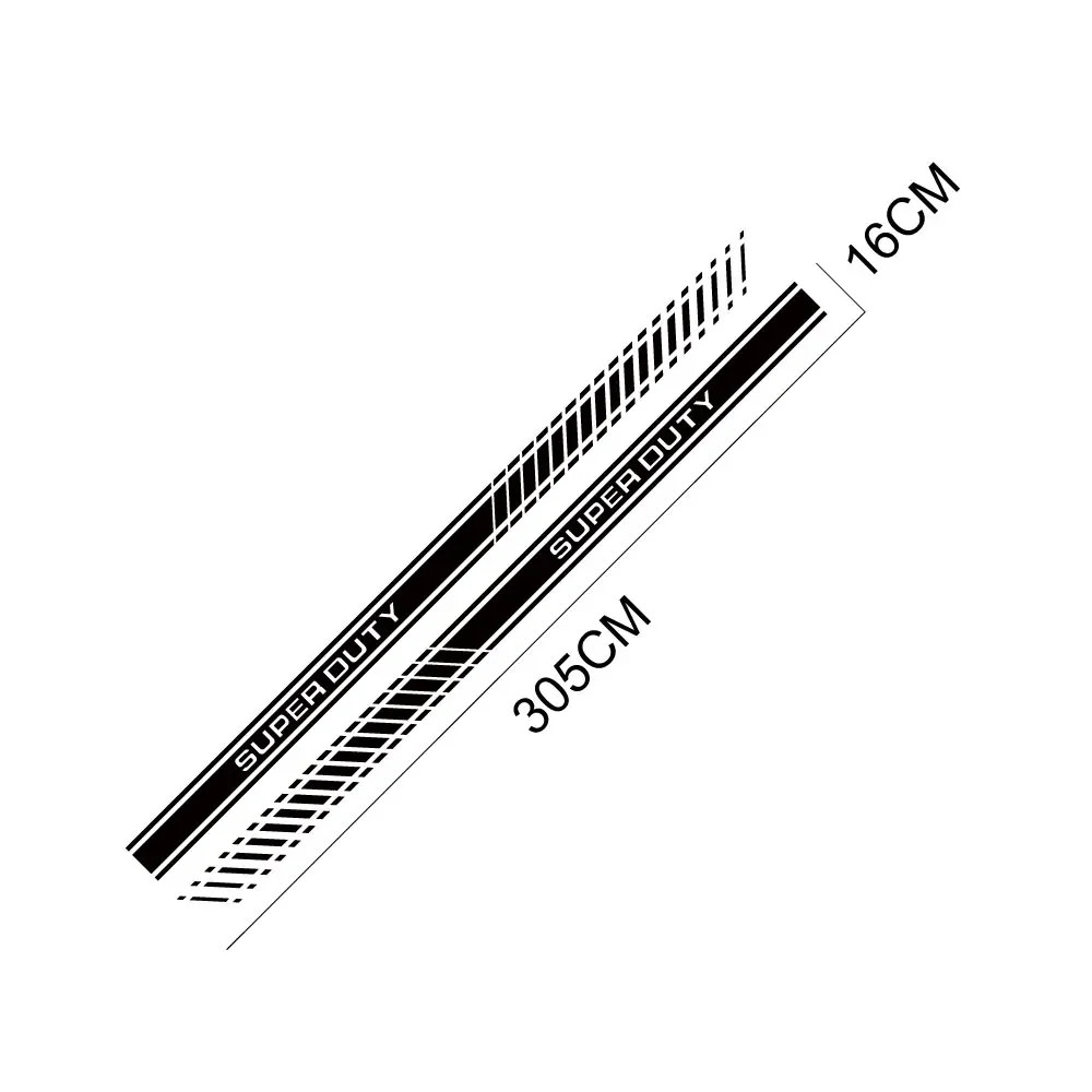 Door Side Body Stripe Decal for Ford Super Duty F-250 / F-350 / F-450 | Vinyl Tr