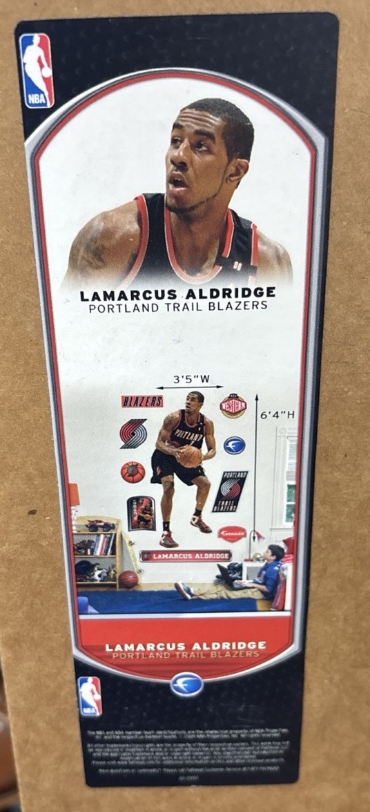Lamarcus Aldridge Fathead Life size Wall Decal Sports NBA New 76" tall Portland