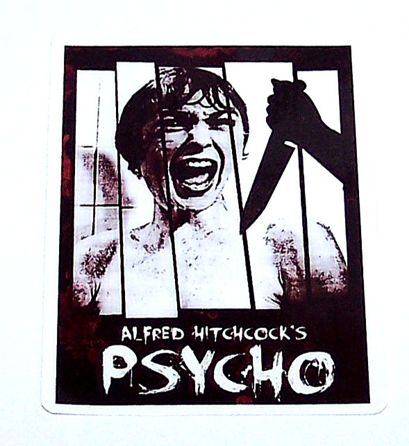 PSYCHO – (1960) Cut Sticker Film Decal Movie Horror Face Alfred Hitchcock Psycho