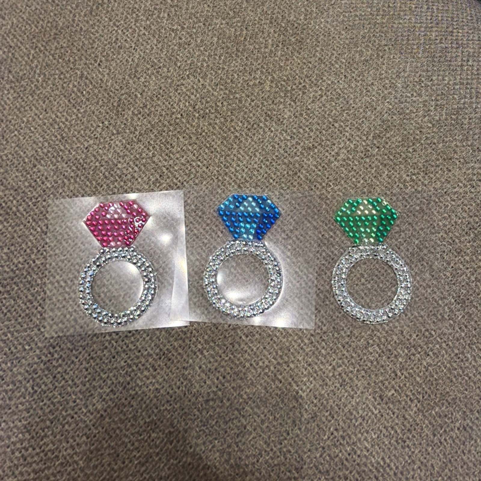 NEW StickerBeans Ring Bling Set Of 3 Stickers – 2” Sticker