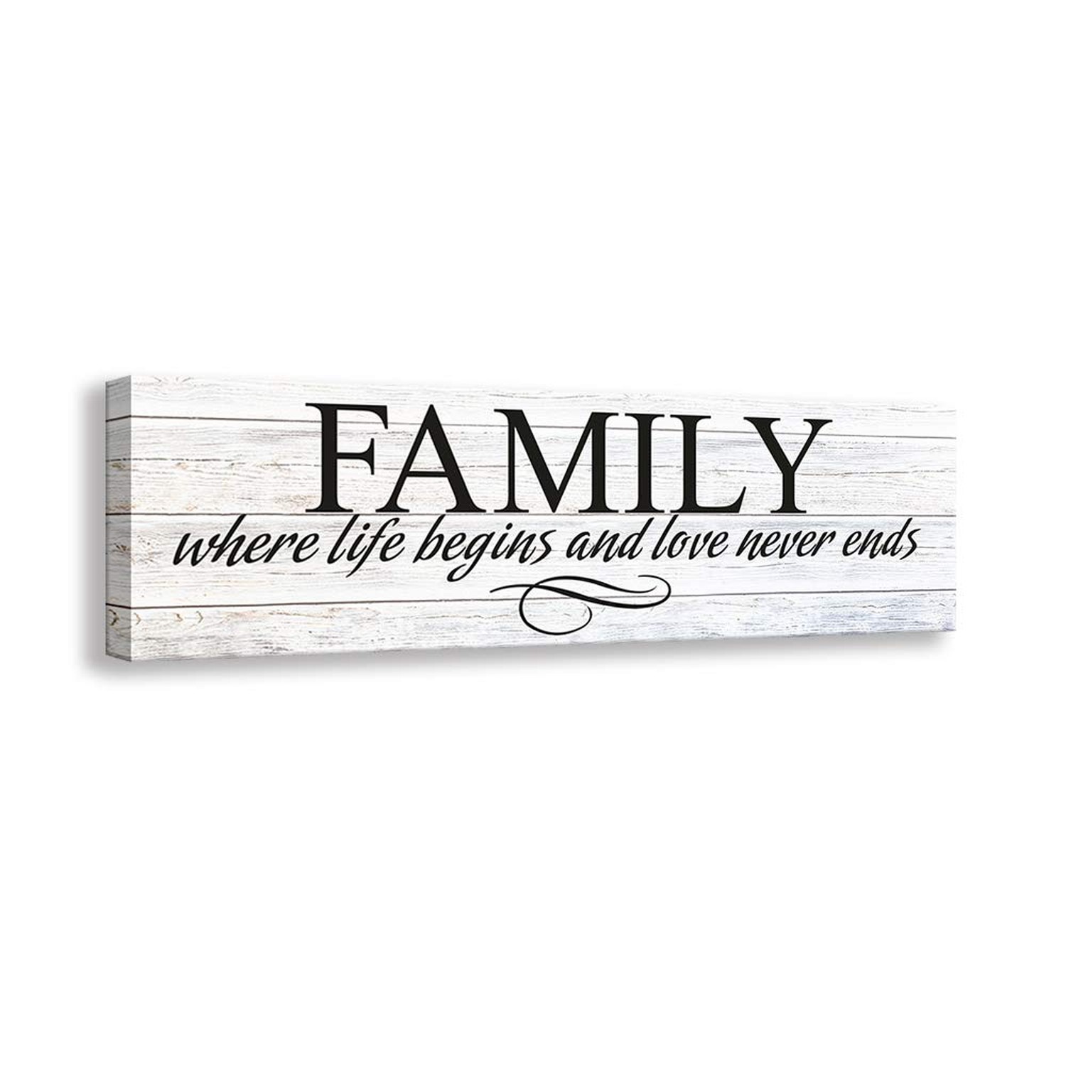 Kas Home Inspirational Quotes Motto Canvas Wall Art,Family Prints Signs Frame…