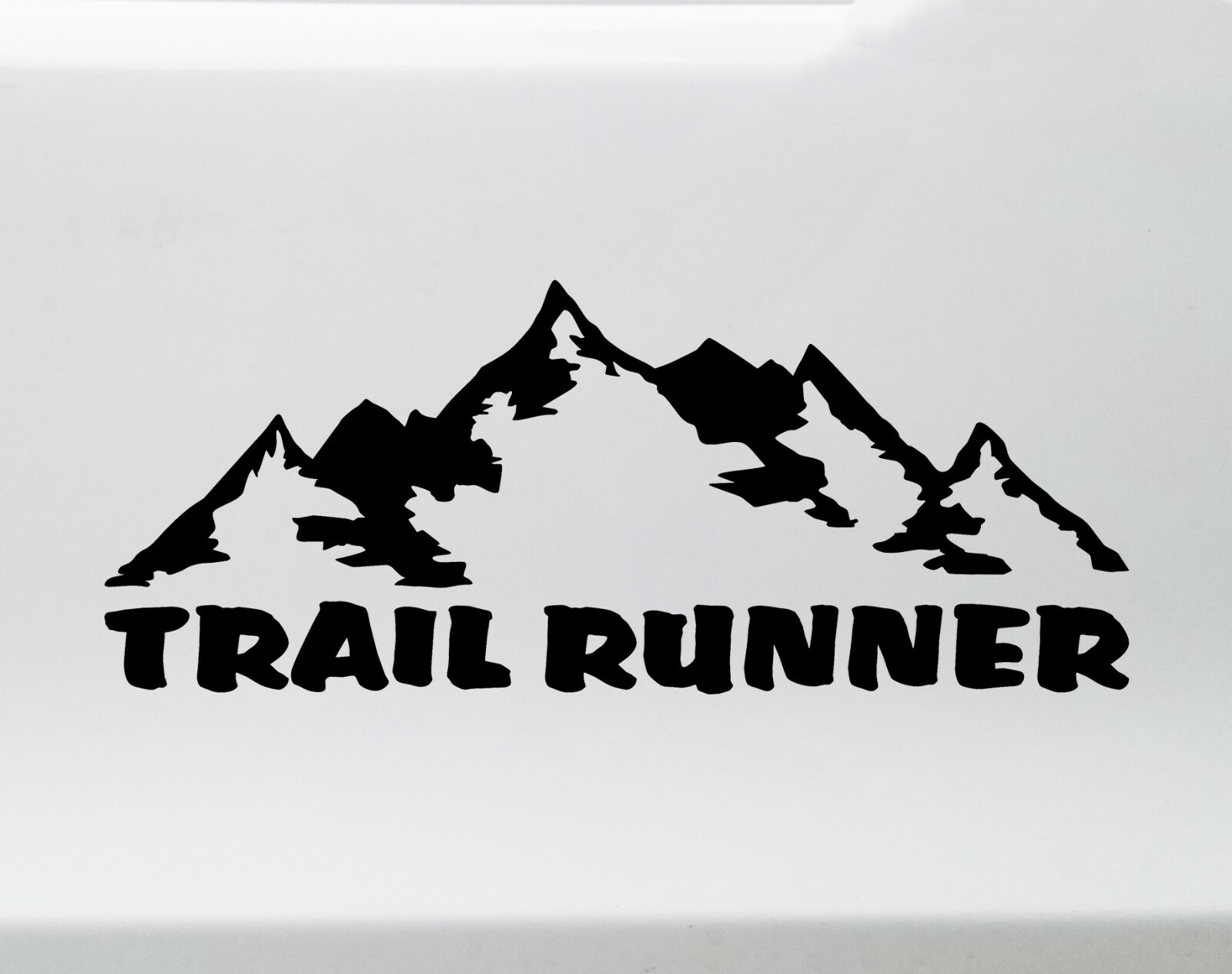 Trail Runner Vinyl Decal V2 – Mountains Ultra Forest Running – Die Cut Sticker