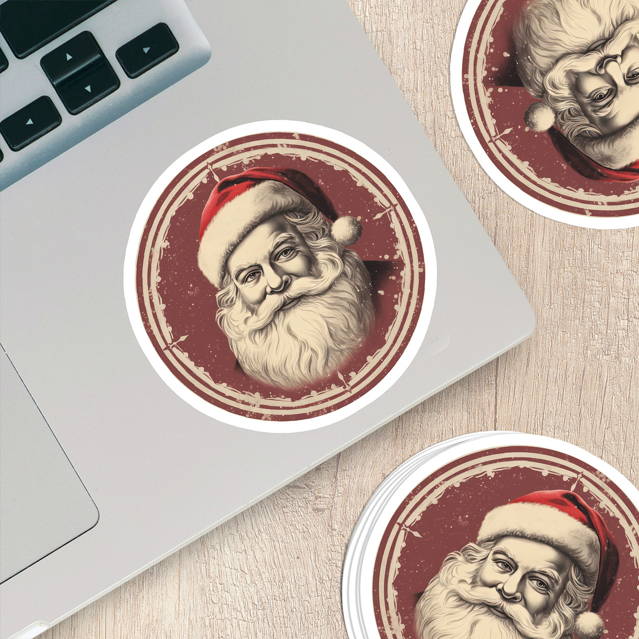 Santa Claus Vinyl Sticker – Bring the Magic of Christmas Anywhere