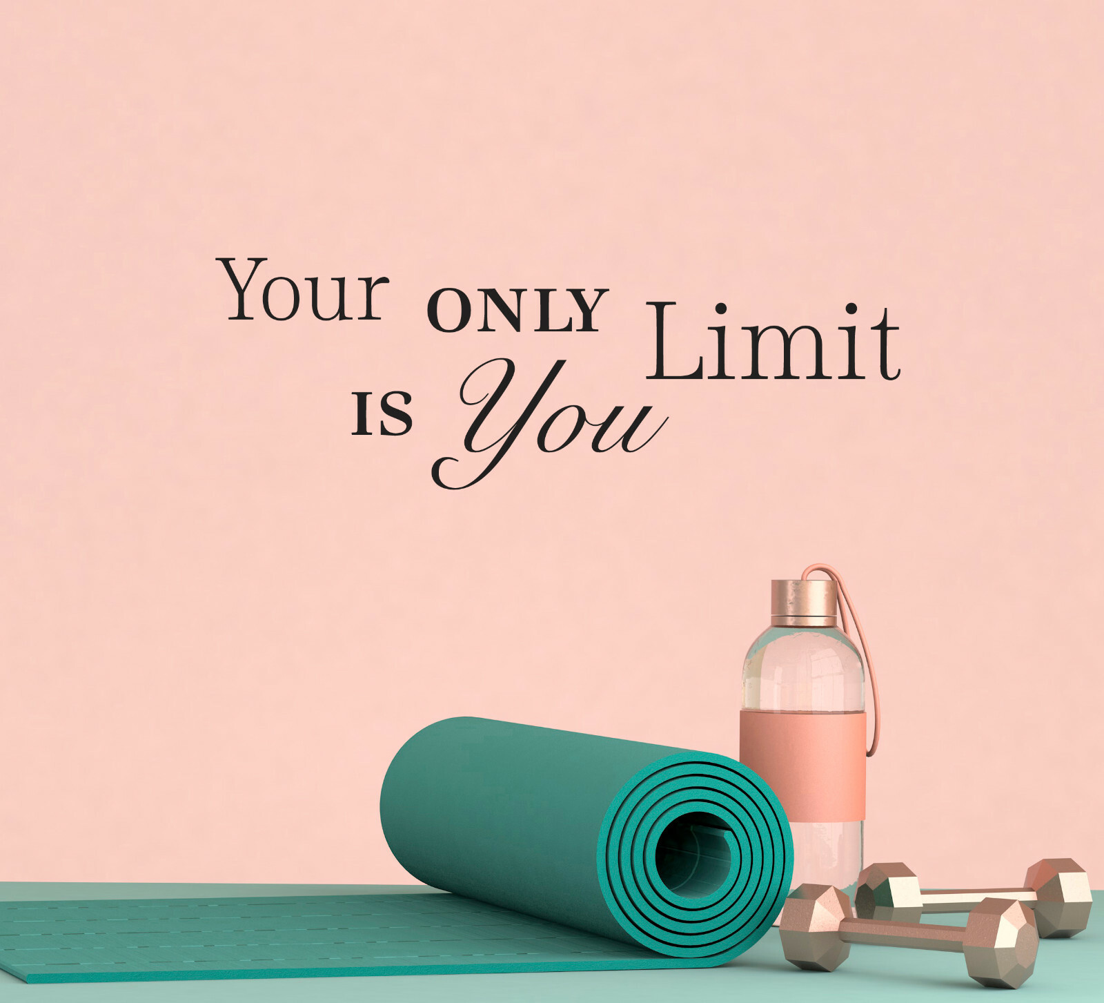 Wall Decal Motivation No Limit Inspiration Interior Vinyl Decor gz438