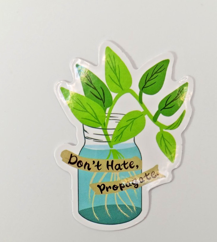 Plants-Gardening-Funny Humor Sarcastic Vinyl Sticker-Decal-NWOT-Free Shipping!