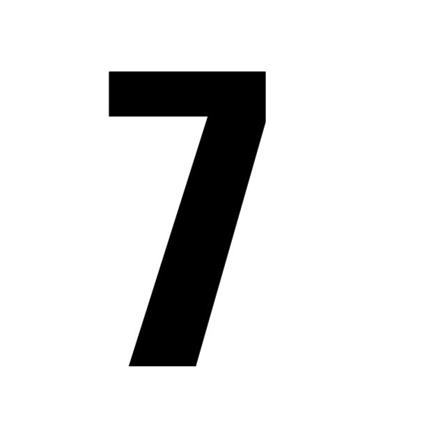 Choice BIG 5" Street Address Mailbox House Home Number Sticker Decals