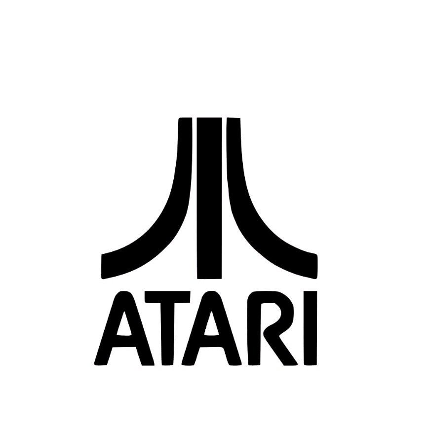 ATARI Square Diecut Logo Vinyl Decal Car Sticker Wall Truck , 4.5×5 Inches!
