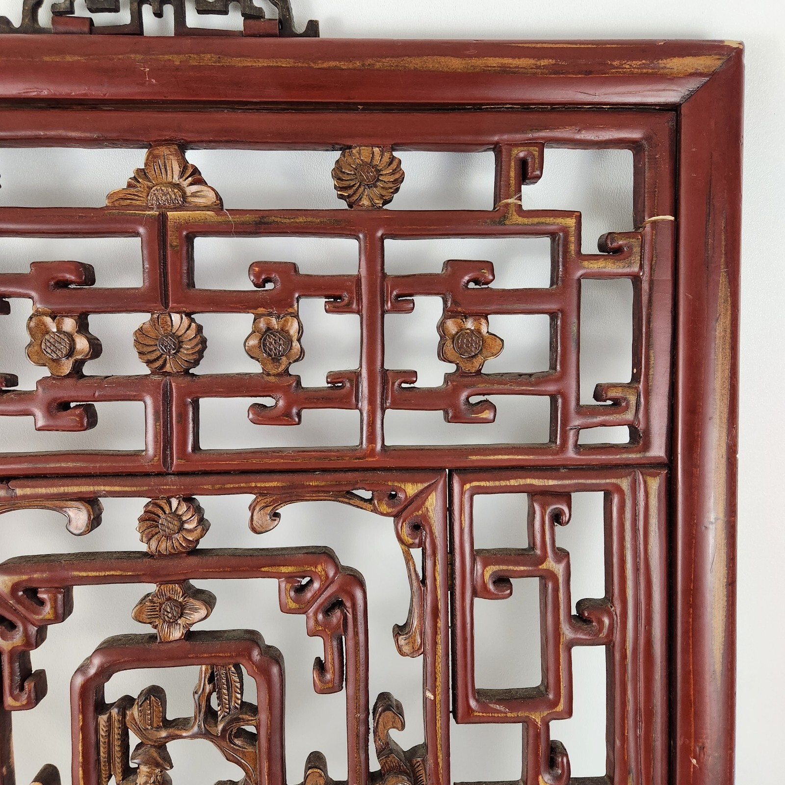Vintage Chinese Hand Carved Wall Decor