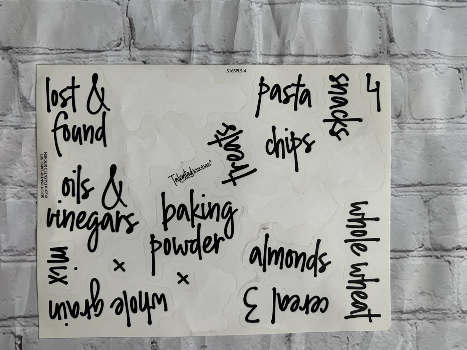 Talented Kitchen Pantry Labels for Food Containers Jar & Bin Labels Organization