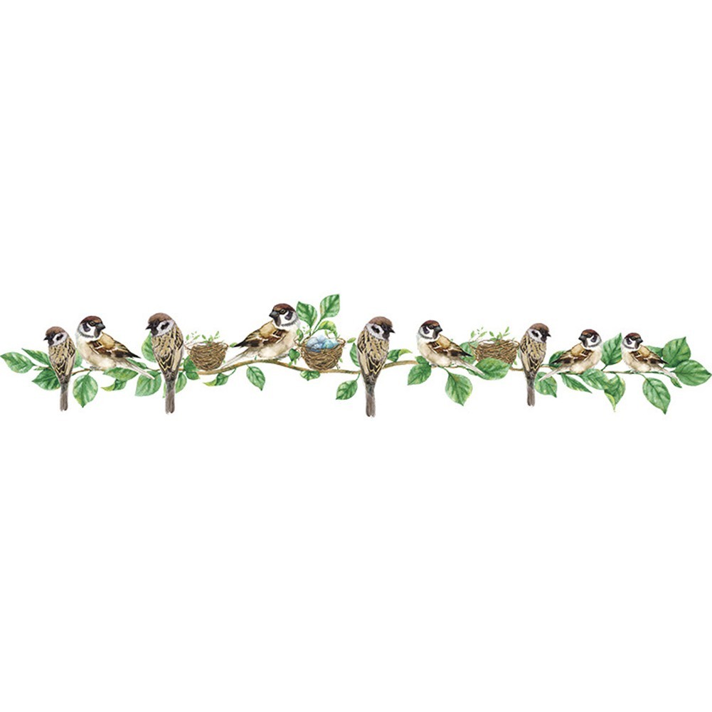 Bird Vine Kids Bedroom Living Room Wall Stickers Decal Mural Home Decoration New