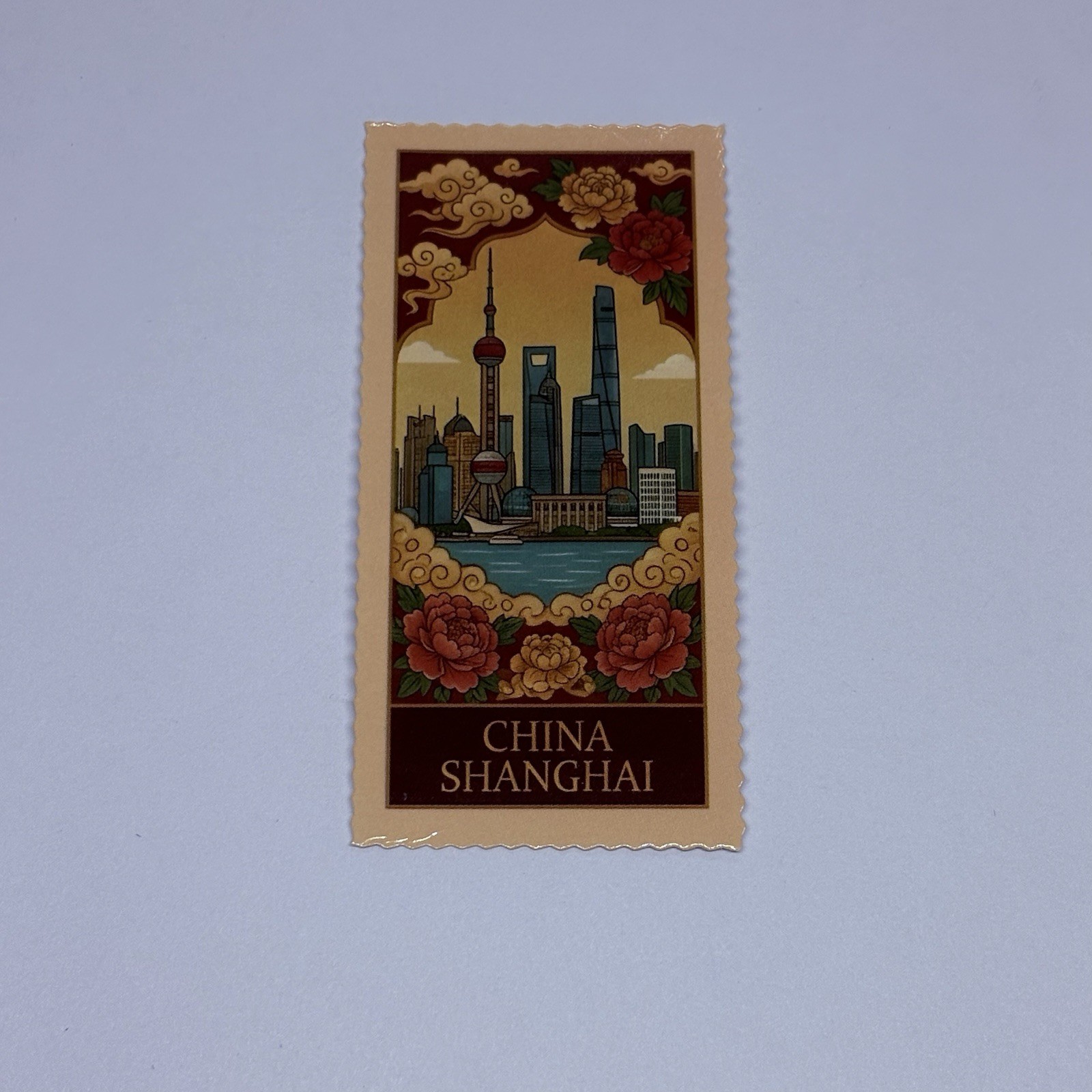 Shanghai Skyline Sticker China Travel Art Decal Vinyl Country Souvenir Tc9