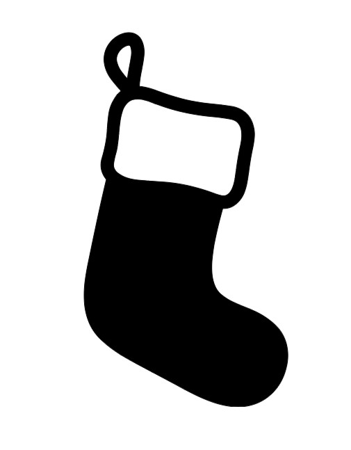 Christmas Stocking Vinyl Decal Sticker Car Truck Window Laptop Holiday Christmas