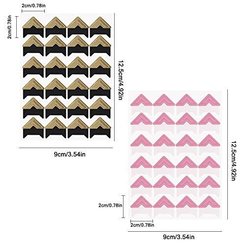15 Sheets Photo Mounting Corners, Self Adhesive Paper Picture Sticker for DIY