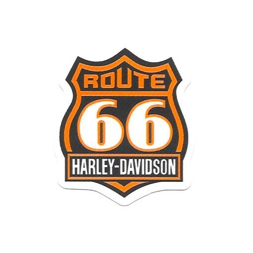 Route 66 Harley Davidson Vinyl Sticker Highway Shield Logo Sign