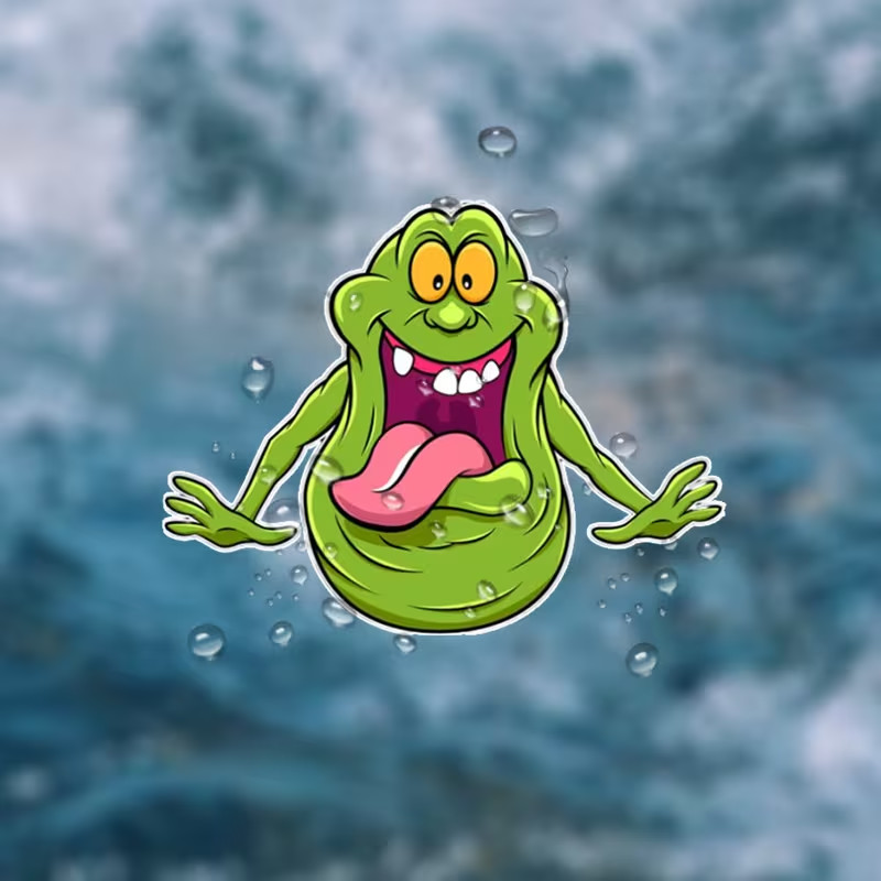 Ghostbusters Slime Vinyl Decals Green Ghostbuster Slime Sticky Labels Waterproof