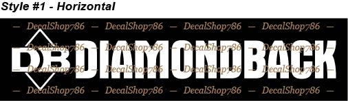 Diamond Back Firearms -Hunting/Outdoor Sports- Vinyl Die-Cut Peel N' Stick Decal