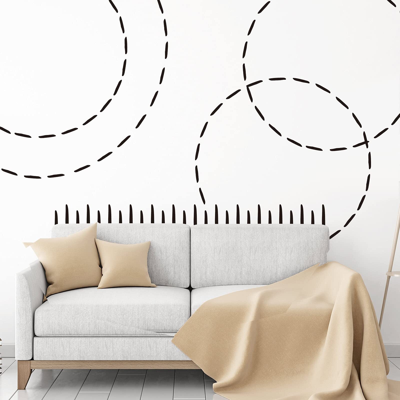 264 Pieces Line Wall Decals Modern Wall Stickers Boho Line Stickers Line Wall…