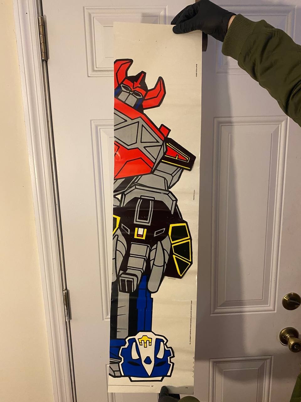 RARE VINTAGE – 1994 MIGHTY MORPHING POWER RANGERS JUMBO STICK-UPS GROWTH CHART