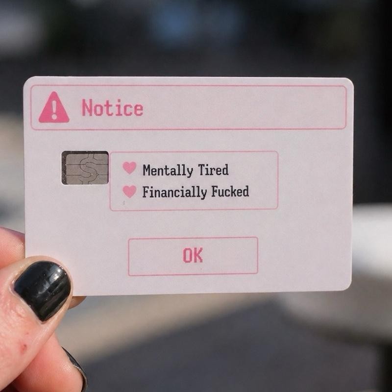 System Error Credit Debit Card Skin Cover Sticker Chip Funny Decal – 2 Pack