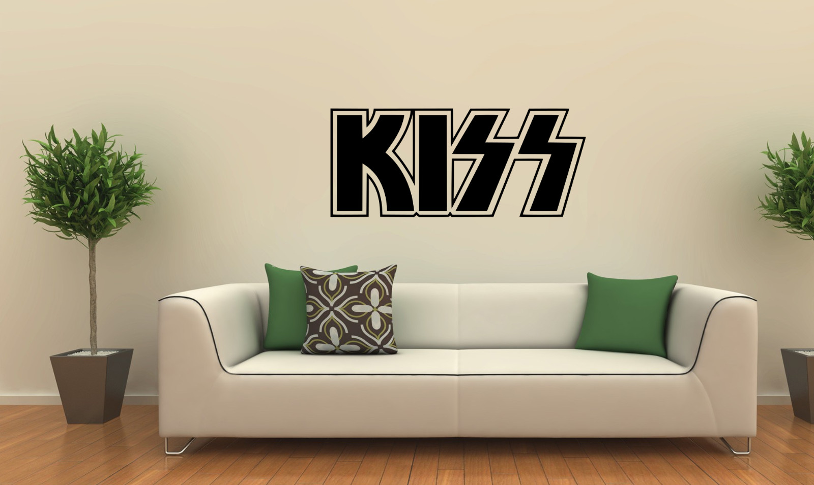 KISS BAND LOGO Wall Art Decal Vinyl Band Sticker Lettering Words 36"