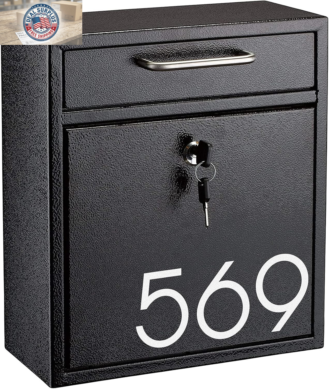 2 Inch Reflective Mailbox Numbers Sticker (0-9, 5 Sets) Modern Number Vinyl Wate