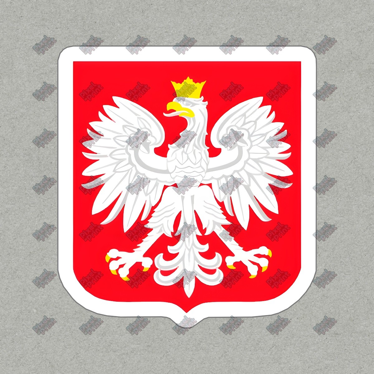Polish Eagle Crest Vinyl Sticker National Pride Decal Durable #377634