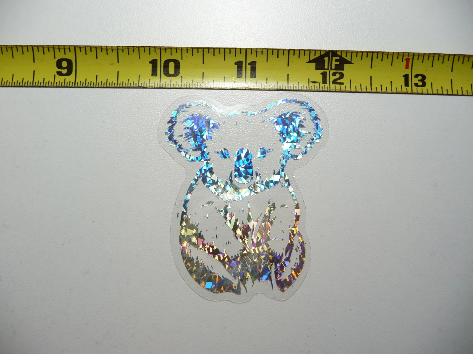 KOALA BEAR HOLOGRAPHIC SMALL STICKER DECAL ZOO ANIMAL WILDLIFE SCRAPBOOKING
