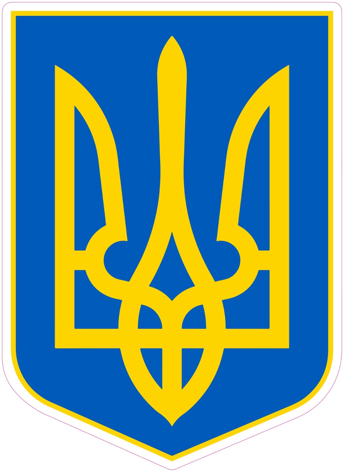 Ukraine Emblem Vinyl Decal Sticker Car Truck Bumper Laptop Mug Tumbler
