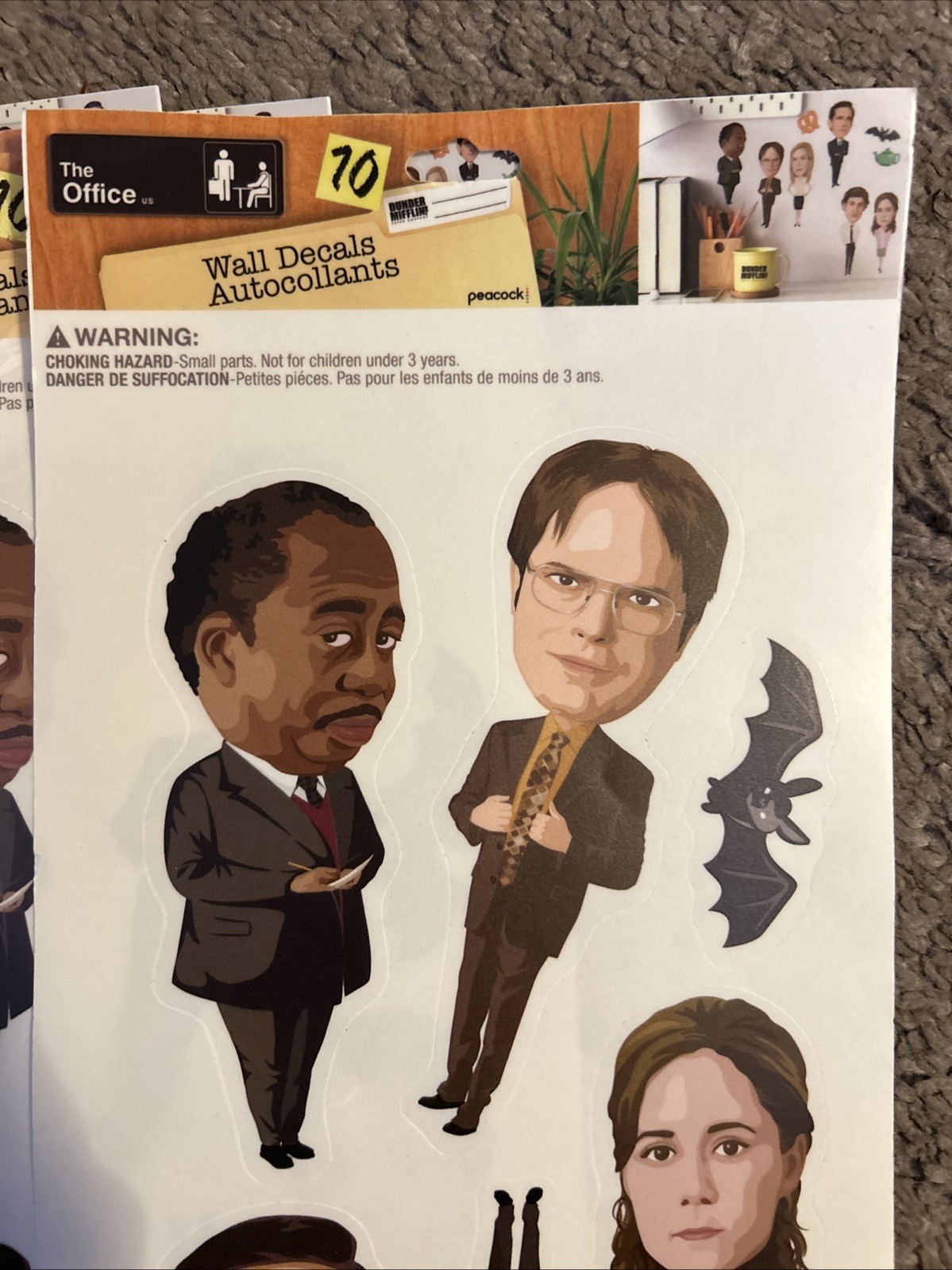 The Office Wall Decals Lot Michael Scott Dunder Mifflin Dwight 5 Sticker Sheets