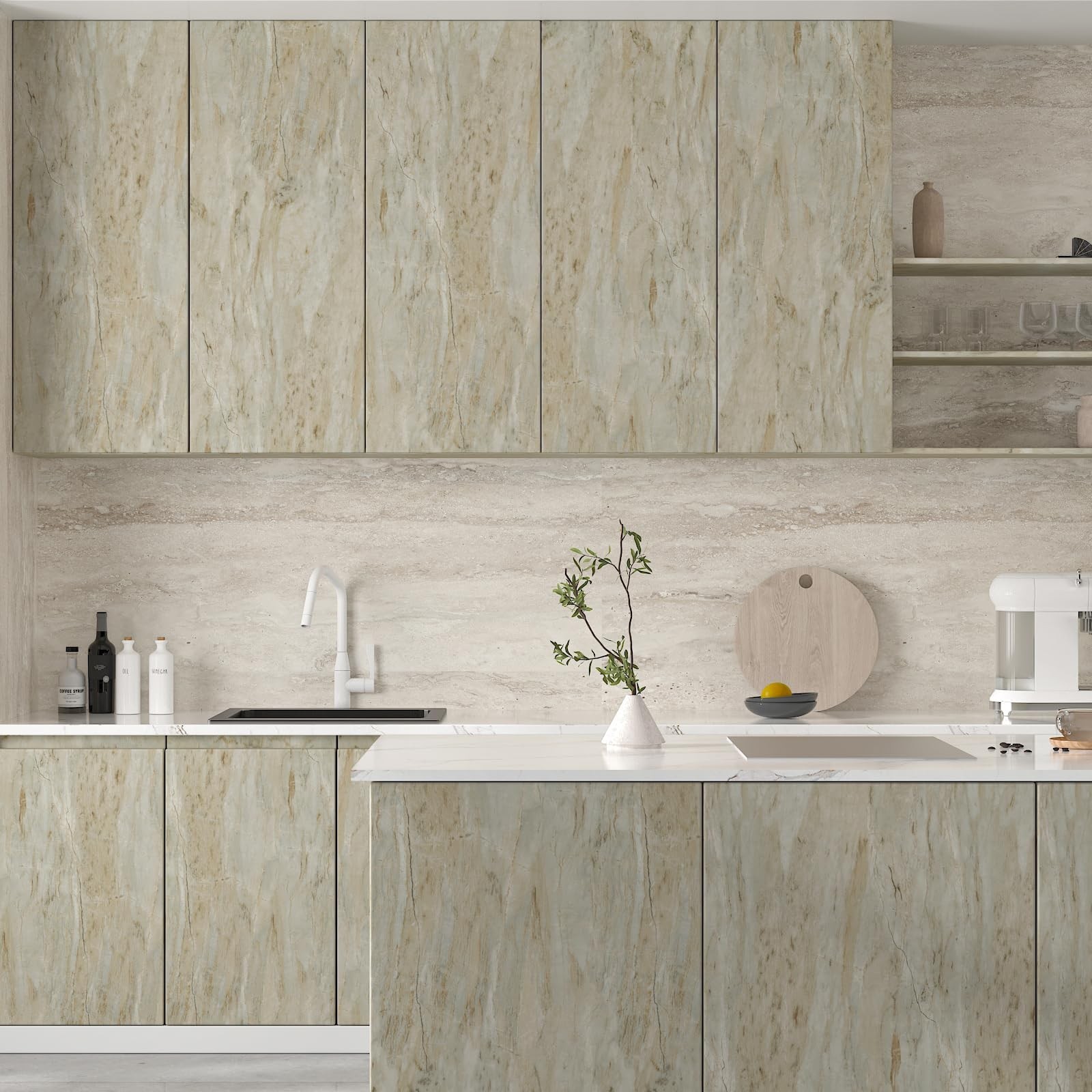 Thick Wood Grain Contact Paper Peel and Stick Wallpaper 15.7"x118" Self Adhes…