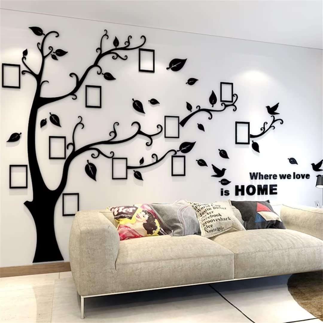 3D Tree Wall Stickers – DIY Photo Frame Tree Wall Decal Family Photo Frame St…