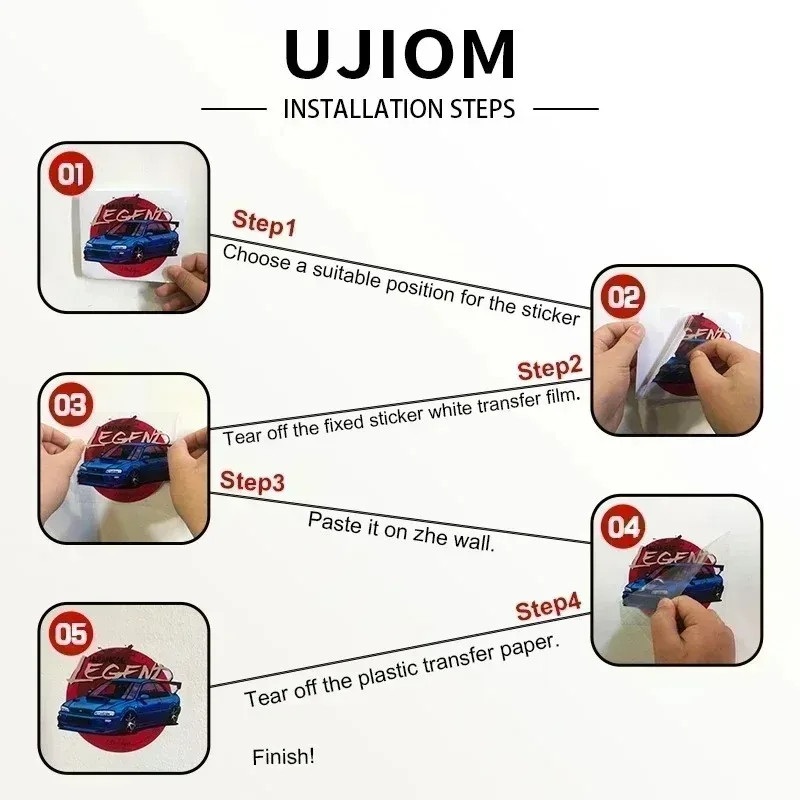 UJIOM Seductive Power Wall Sticker Exquisite Fashionable Eye Catching Decal