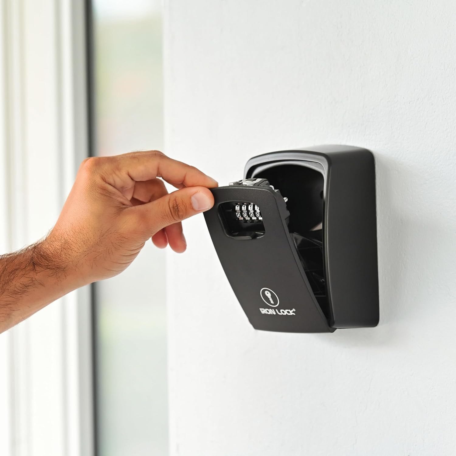 Key Lock Box XXL Wall Mount – Waterproof Outdoor 2X-Large, Black